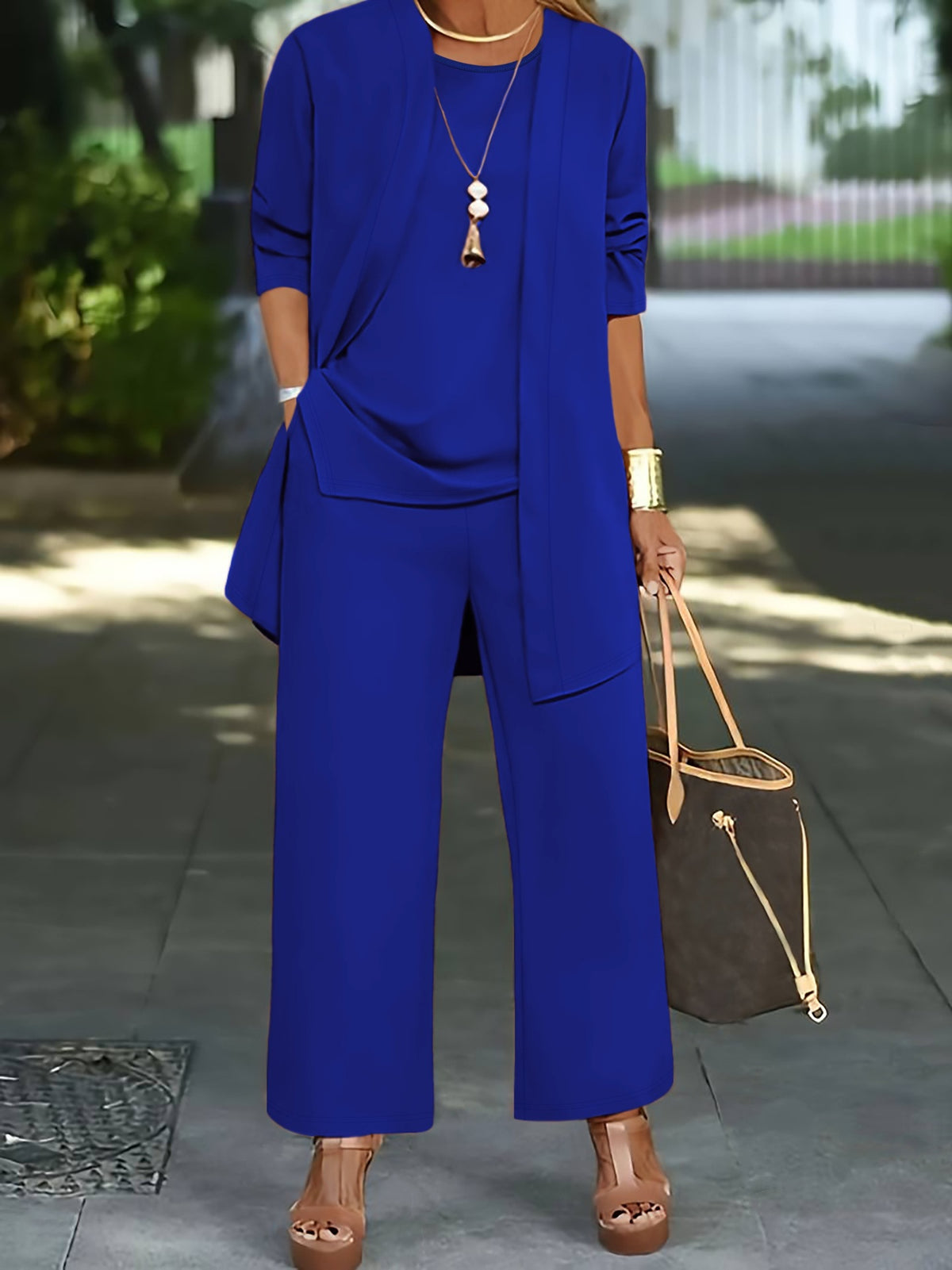 🔥【Плащане при доставка】🔥Мека материя, свободна кройка, дишащ и бързосъхнещ ежедневен костюм