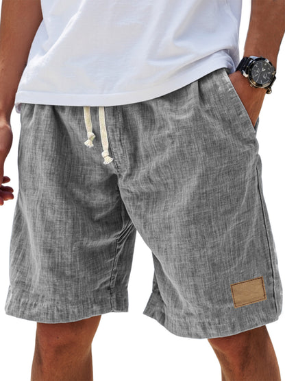⏳🔥【Ostatni dzień z 50% rabatem】👖 【S-5XL】【55-110 kg】Męskie, codzienne szorty ściągane sznurkiem z imitacji lnu na rok 2026 (rozmiary plus size).