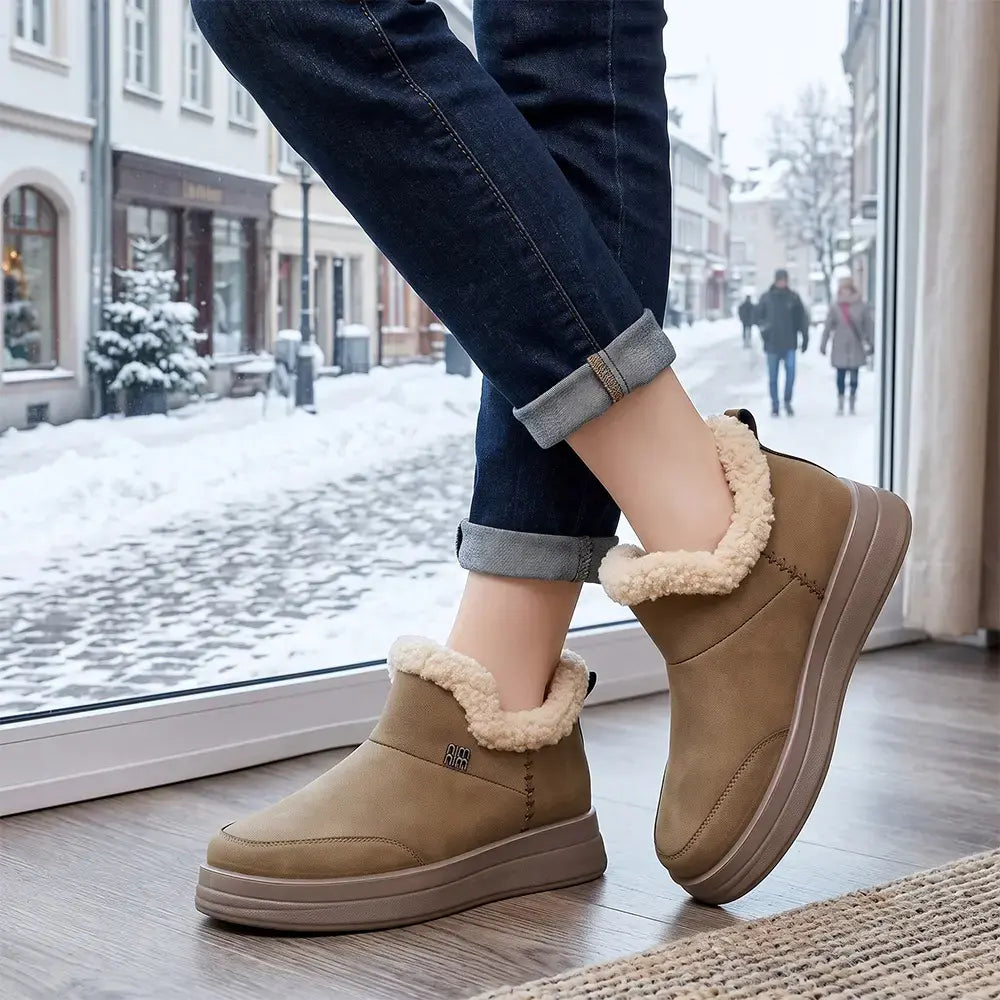 👢❄️【36-41】Zimné dámske topánky s hrubou fleecovou podšívkou – pohodlné, protišmyková podošva, 3 farby.