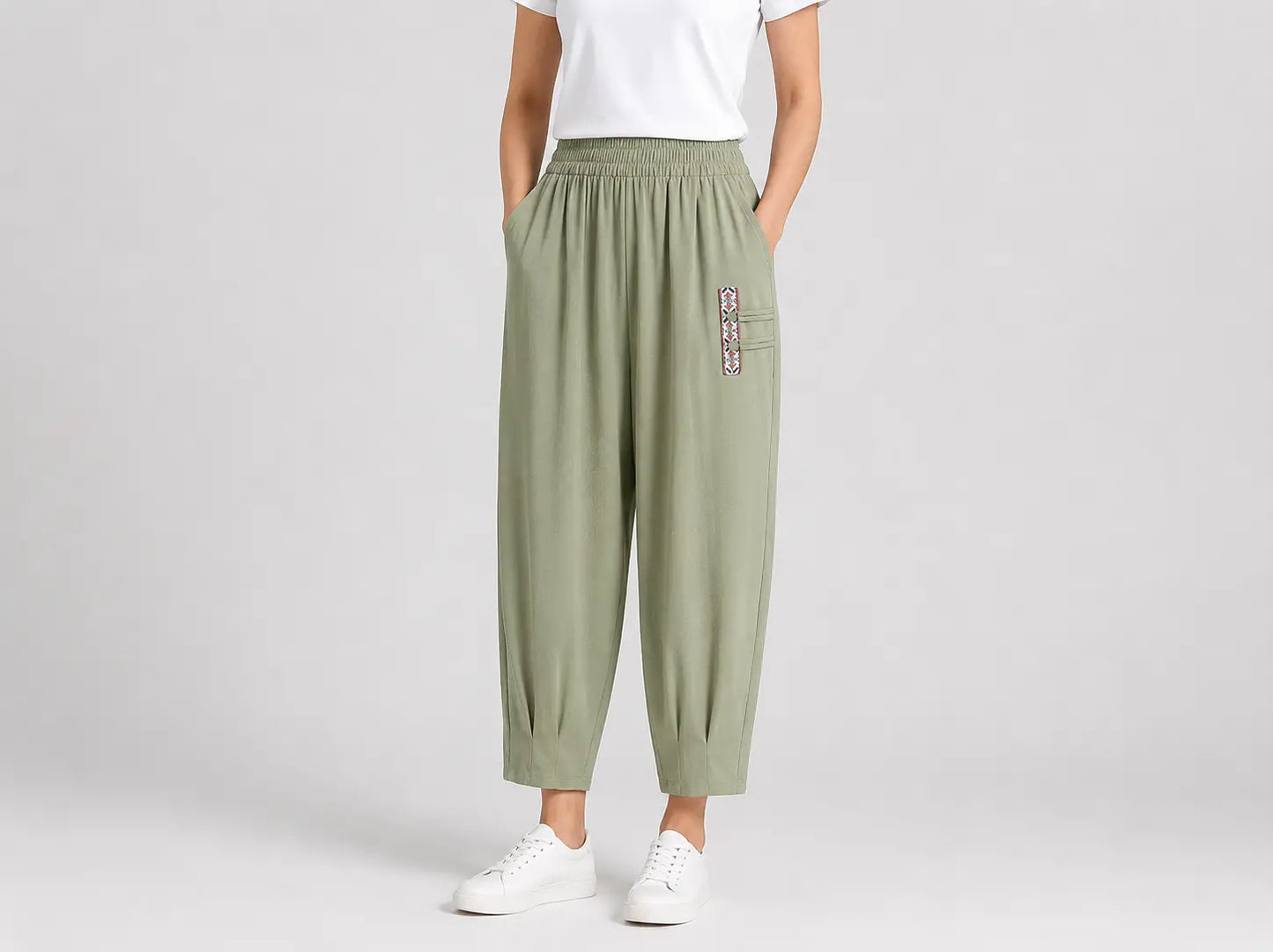 🔥✨【M-4XL】👖Nowe, eleganckie spodnie letnie z dziewięciostronnej bawełny i lnu