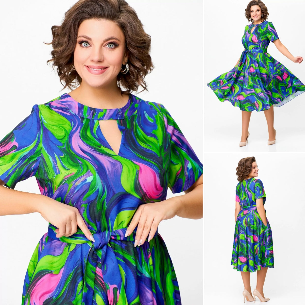 🔥[S-5XL] 2025 nova temperamentna zelena haljina, elegantan stil, svijetlo ljeto