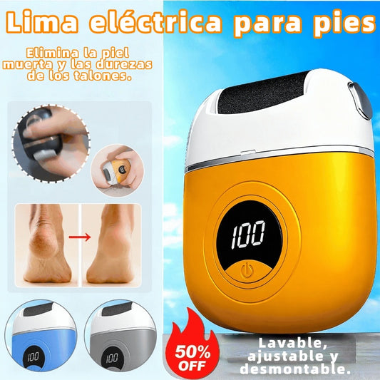 🦶🔥Nuevo rodillo de pedicura eléctrico, elimina la piel muerta de los talones, rodillo de pedicura eléctrico, adecuado para todo tipo de cuidado de los pies.