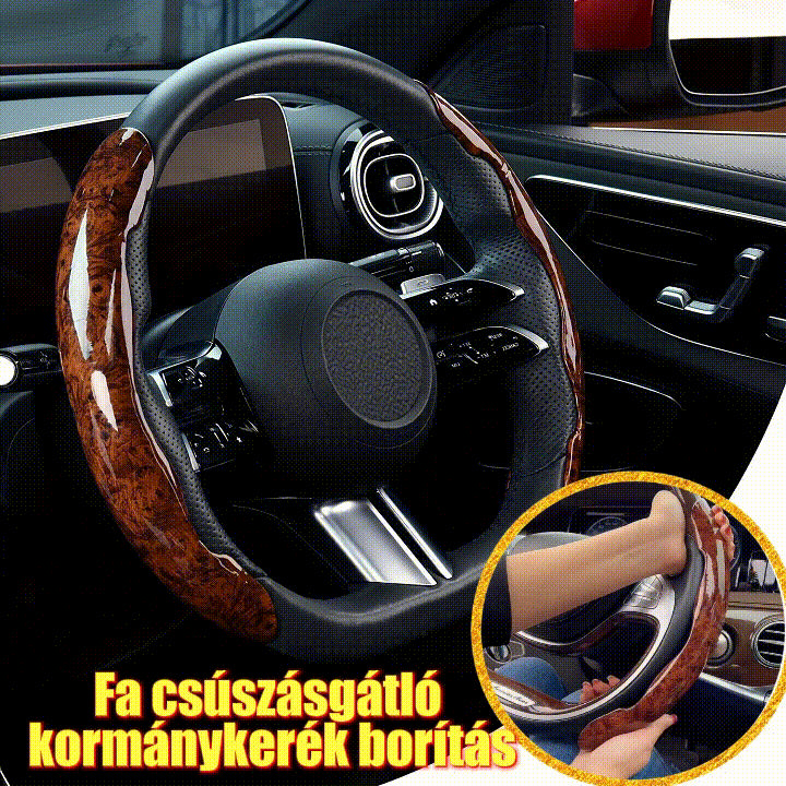 🚗🔥Producto de coche súper vendido🔥🚗  funda de volante de coche de madera antideslizante
