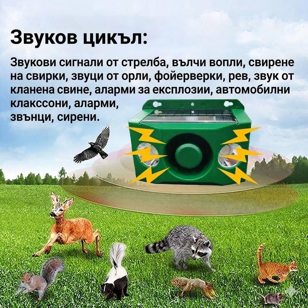 【✨Купете едно, вземете едно безплатно】🐅Слънчева светлинна аларма за отблъскване на диви животни