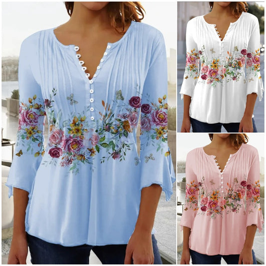 👕💥【Ograniczona czasowo zniżka 50%】💥🥰[S-5XL] Modne damskie koszulki z dekoltem w serek
