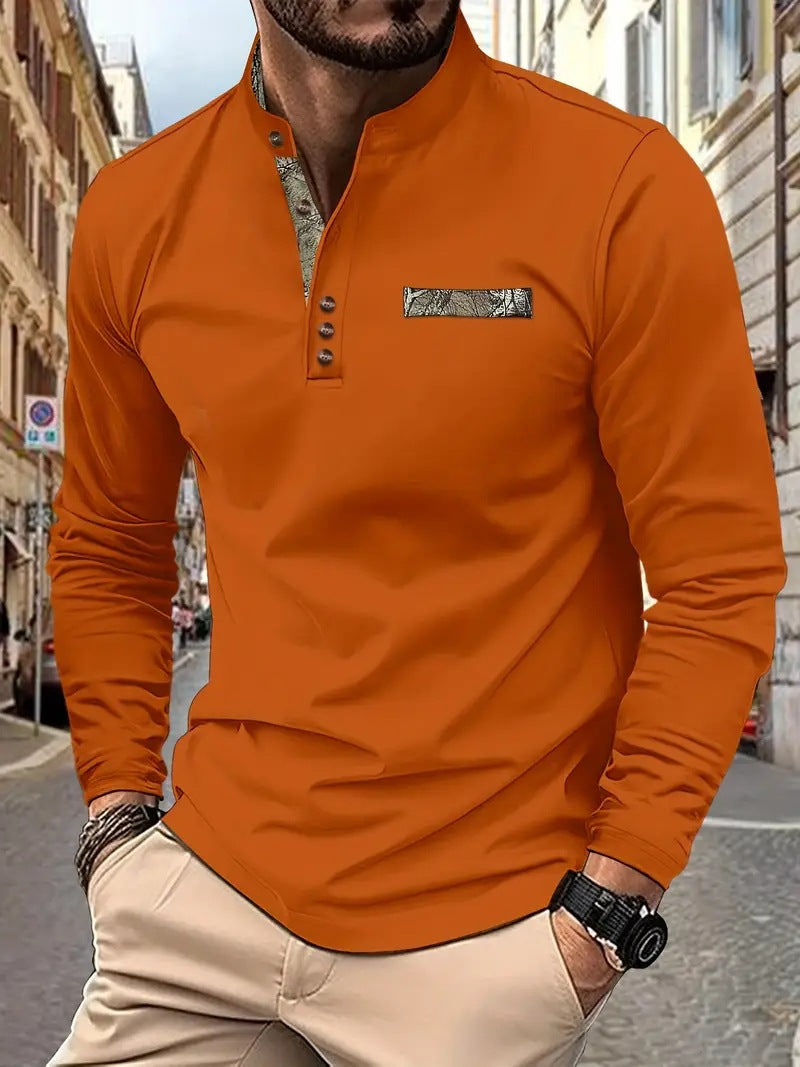 【🔥Specjalna redukcja 50%】【S-3XL】Męskie sportowe koszulki polo z długimi rękawami