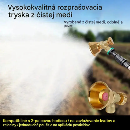 💦Nastaviteľná mosadzná zavlažovacia tryska pre poľnohospodársky postrekovač 🌾