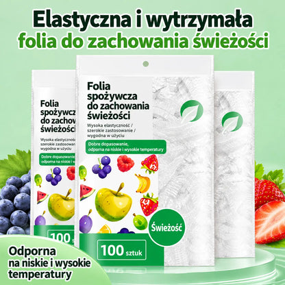 🔥🔥 【Zestaw 500 sztuk】-- 139 PLN 【Ostatnia okazja: połowa ceny】✨ 500 elastycznych osłonek na żywność wielokrotnego użytku