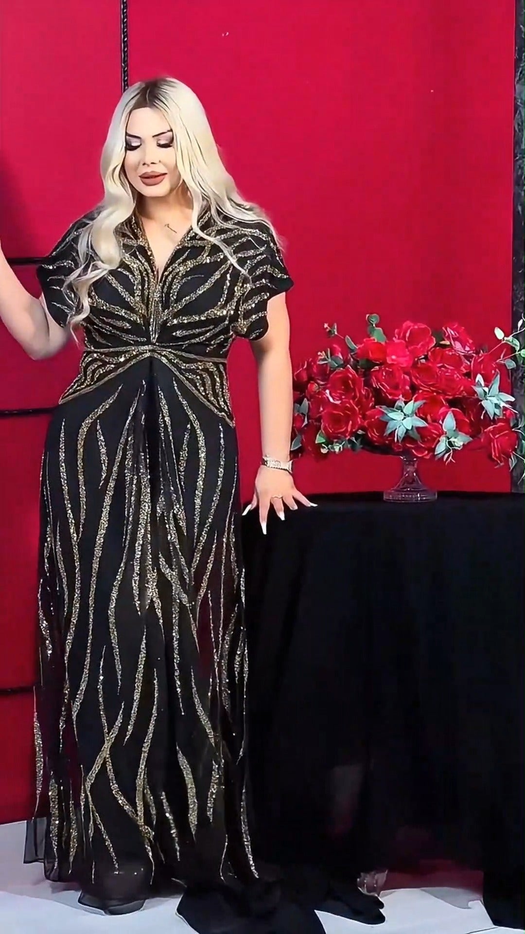💯😍 [Novedad, 50% de descuento por tiempo limitado] 👗 [Tallas S-5XL] Vestido brillante de moda, diseño elegante y sencillo, perfecto para fiestas y reuniones.