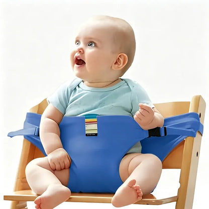👶 Niezbędny produkt do karmienia dzieci w podróży! Pas bezpieczeństwa do przenośnego krzesełka dla dzieci, gotowy do użycia jednym kliknięciem, z zabezpieczeniem przed upadkiem! ✨🎒