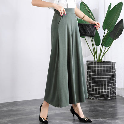 【50% DE DESCUENTO】❤️【Compra uno y llévate otro gratis】❤️【M-5XL】Pantalones cortos de seda helada de pierna ancha de verano para mujer 2025
