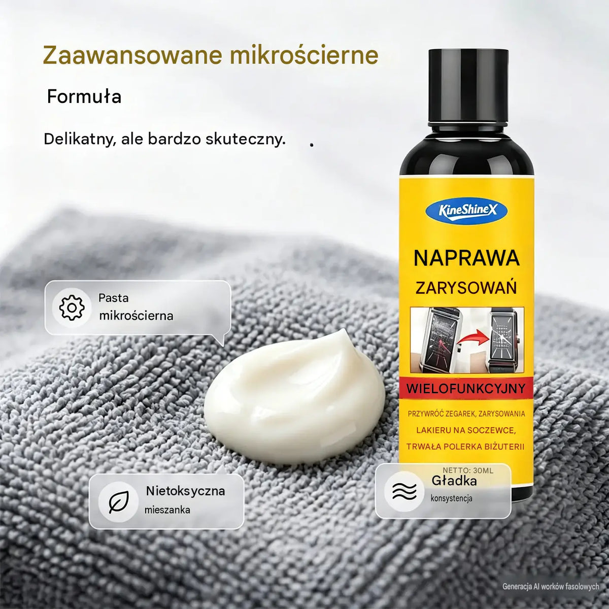 【200 ml + gąbka】Promocja 1+1 gratis: 109 PLN ✨🛡️ Wielofunkcyjny preparat do usuwania rys i polerowania