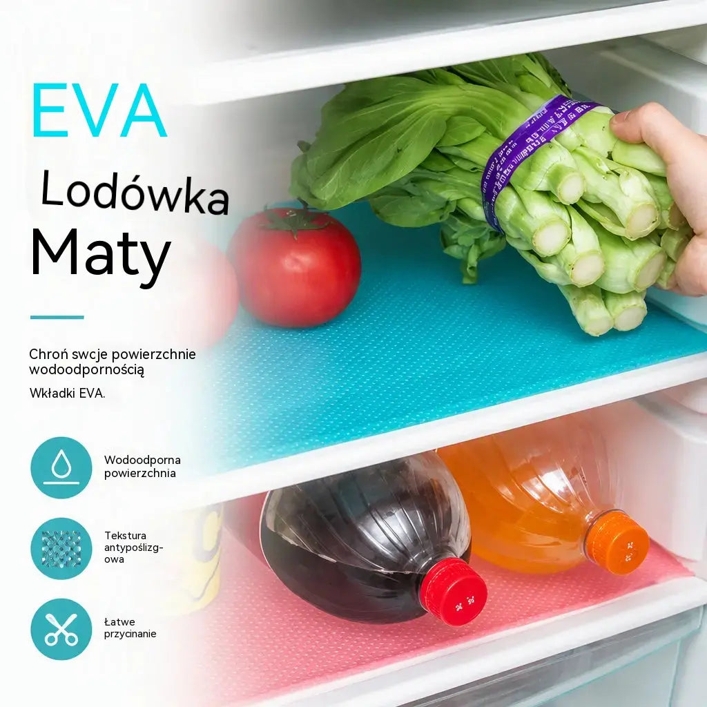 8 sztuk za 99 zł- 🧊🛡️ Wodoodporne ochraniacze na półki do lodówki — antypoślizgowe, łatwe do czyszczenia i bezpieczne dla żywności — utrzymują półki w czystości i świeżości ✨