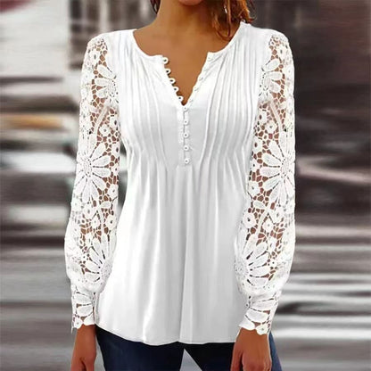 🎁【Zniżka ograniczona czasowo】【S-3XL】🔥💥Wysokiej jakości tkaniny jedwabne zbierane są raz na trzy lata,Ażurowe koronkowe wykończenia pozwalają wyrazić osobisty styl, nie będąc przy tym krzykliwymi.