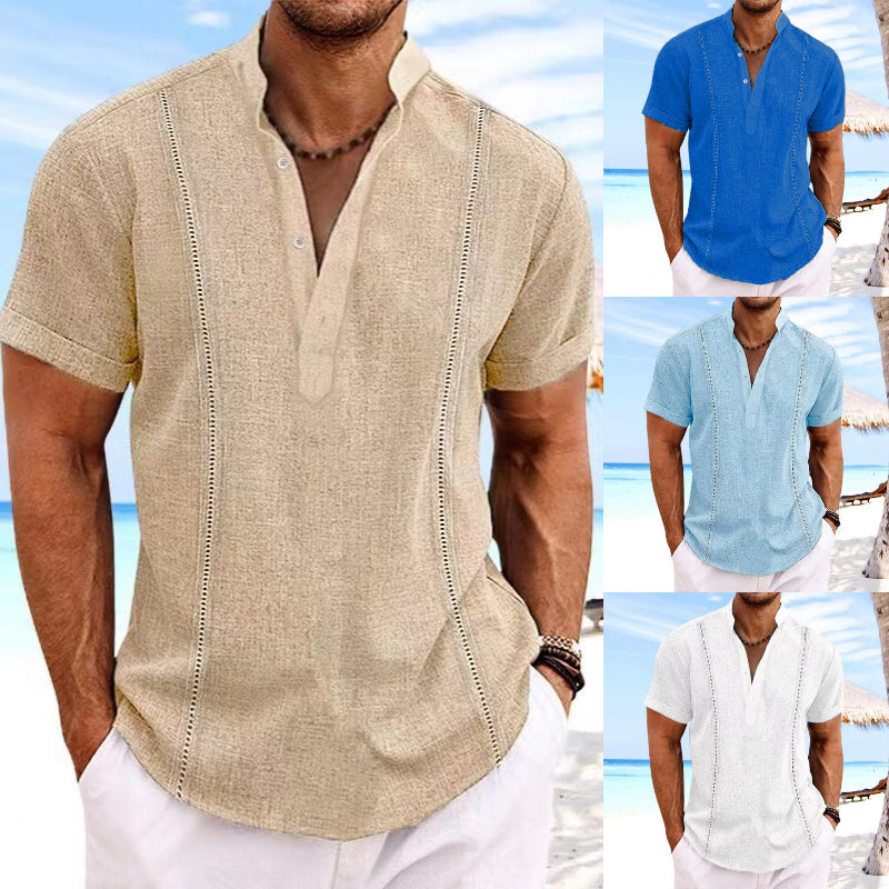 ⛺👕【S-3XL】☀️ Camisa de algodón para hombre 2025. Bestseller casual de verano en España.