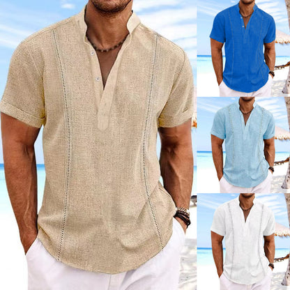 ⛺👕【S-3XL】☀️ Camisa de algodón para hombre 2025. Bestseller casual de verano en España.
