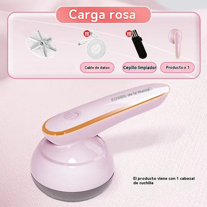 👚🧶 Quitapelusas eléctrico portátil multifuncional: elimina pelusas profesionalmente en prendas de lana, punto y algodón, dejando la ropa como nueva