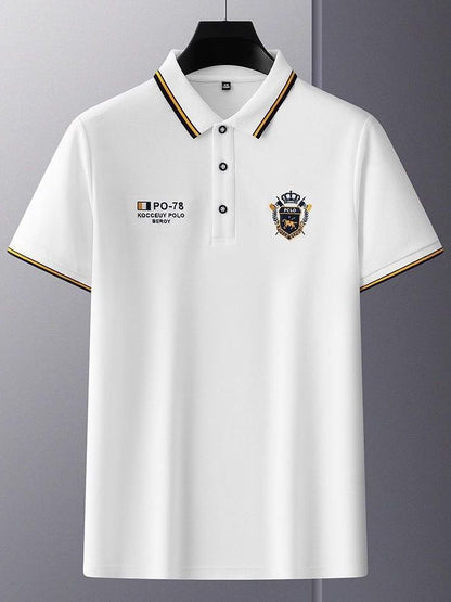 👘【Kup 1, otrzymaj 1 gratis】【M-4XL】💥Nowa męska koszulka polo, jednolity kolor🎉