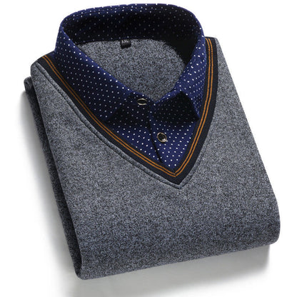 🔥👔【M-4XL】Мъжко есенно-зимно ново кадифено дебело топло плетено яке