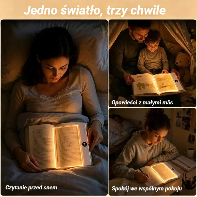📚💡 Lampka do czytania LED z klipsem | Lampka nocna do łóżka, do nauki i czytania