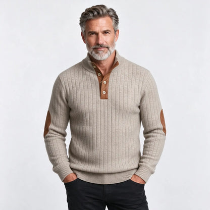 🔥【S-5XL】 Męska koszulka z długim rękawem i stójką – styl casual na jesień/zimę