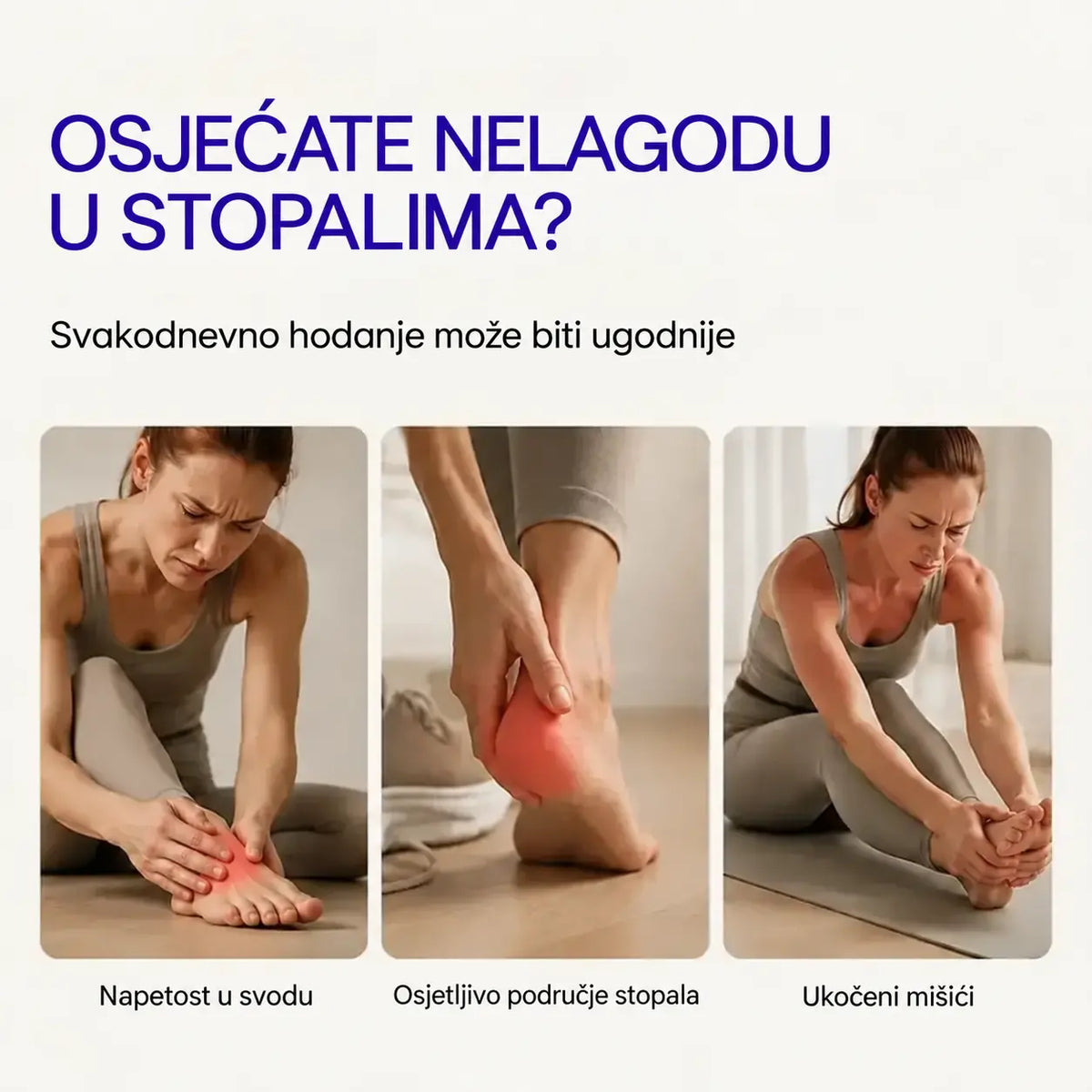 🦶 TPE masažni valjak za stopala — teksturirana površina za opuštanje umornih stopala i stimulaciju refleksnih točaka.
