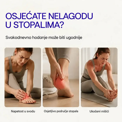 🦶 TPE masažni valjak za stopala — teksturirana površina za opuštanje umornih stopala i stimulaciju refleksnih točaka.