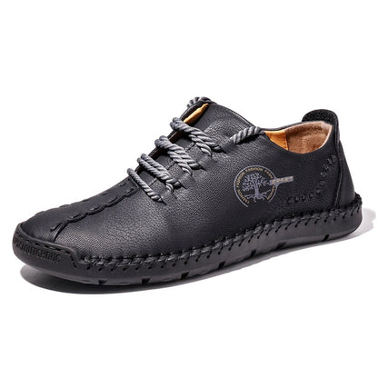 【38-48】Nowe, duże, męskie, skórzane buty codzienne, lekkie i przewiewne.