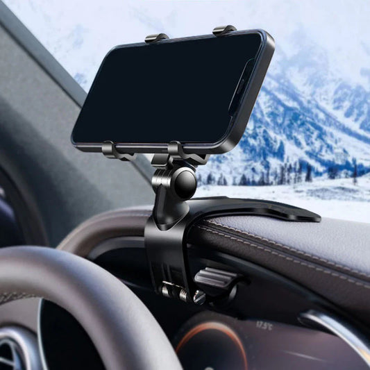 🎁【Compra uno y llévate otro gratis】Soporte para teléfono para coche giratorio 360° multifuncional. Súper fácil de usar y muy práctico.