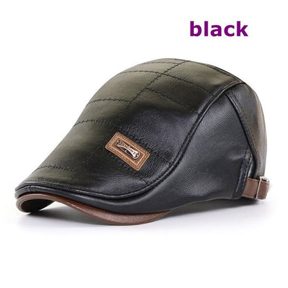 🧢【50% de descuento】🔥 Boina de cuero vintage premium