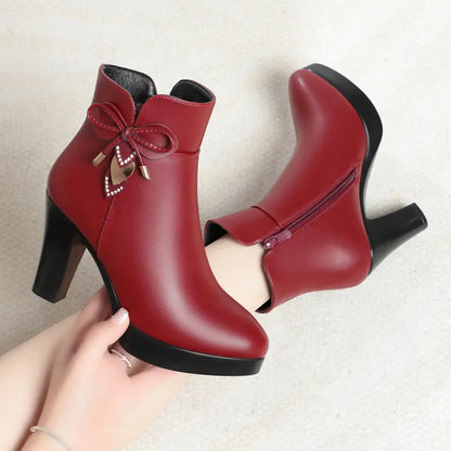 ✨👢【34-41】2026 nowy model wprowadzony na rynek! Modne i eleganckie damskie buty ze skóry naturalnej