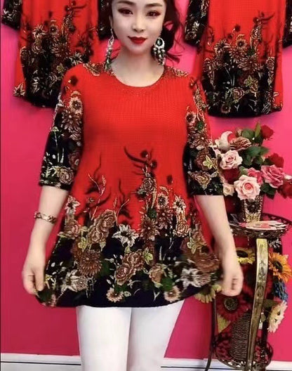 Nuevos tops florales para el otoño de 2026