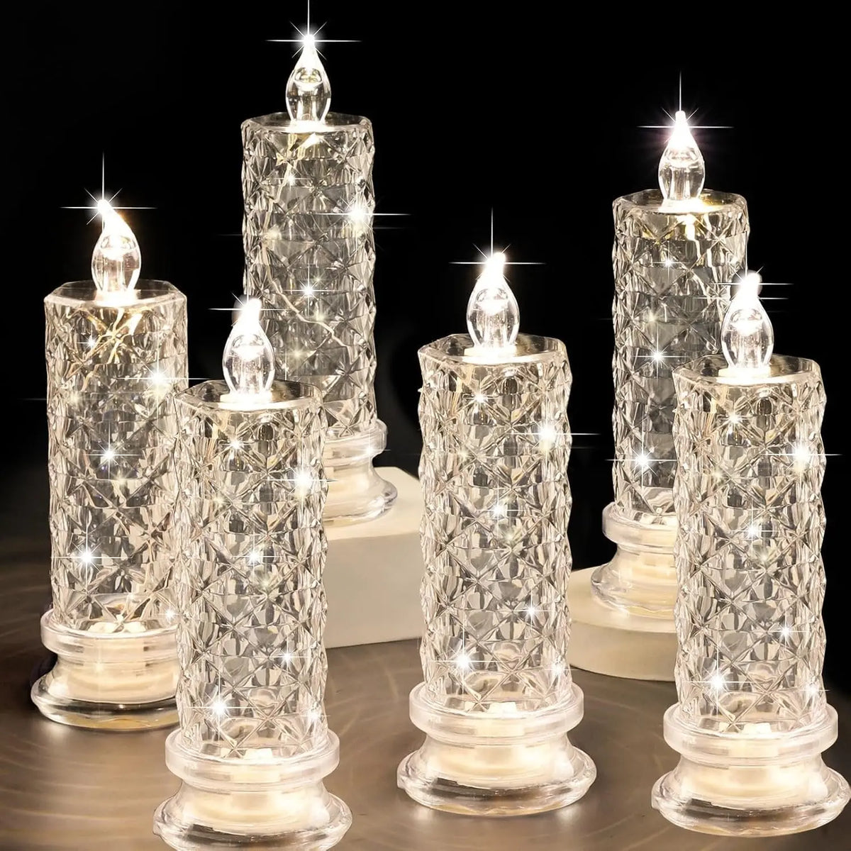 【🎁🕯️Kúpte 2, získajte 2 zadarmo! 】✨4 kusy za 29 eur✨🕯️ Bezplameňové LED sviečky – bezpečné, odolné a plné sviatočnej nálady
