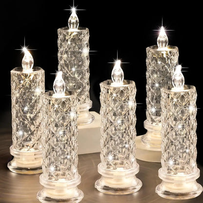 【🎁🕯️Kúpte 2, získajte 2 zadarmo! 】✨4 kusy za 29 eur✨🕯️ Bezplameňové LED sviečky – bezpečné, odolné a plné sviatočnej nálady