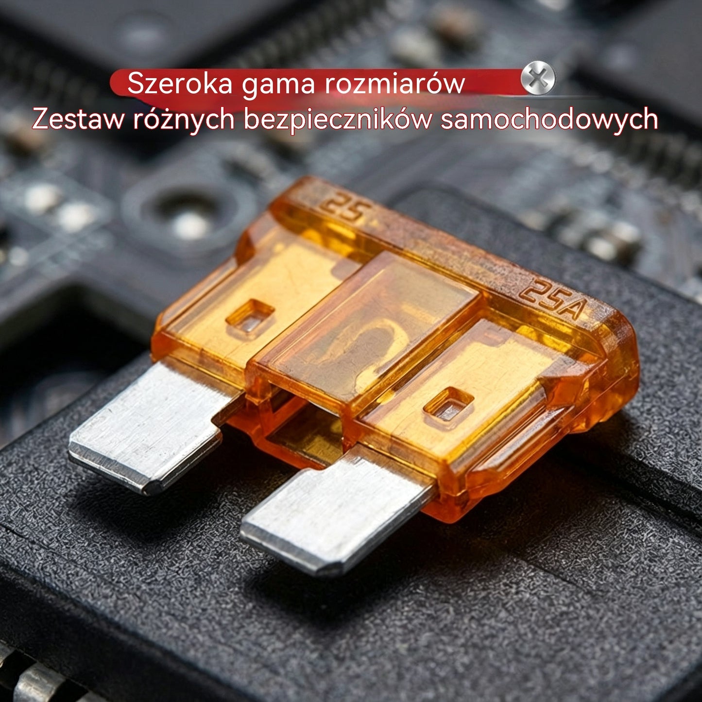 🔧⚡ Zestaw bezpieczników samochodowych – wszystkie natężenia prądu w jednej obudowie! 🚗🧰