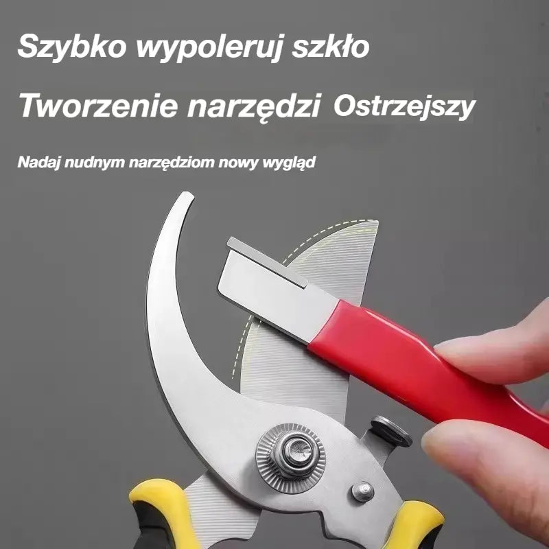 【Opakowanie 2 szt】 Przenośna, szybka ostrzałka do noży, odpowiednia do noży ogrodowych, noży kuchennych i skrobaków.