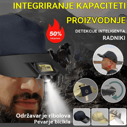 📢Vruća rasprodaja🧢🌙🔦🔥integred Smart LED svjetiljke, vanjsko noćno ribolovno svjetlo, lako napunjeno i dugo trajanje baterije