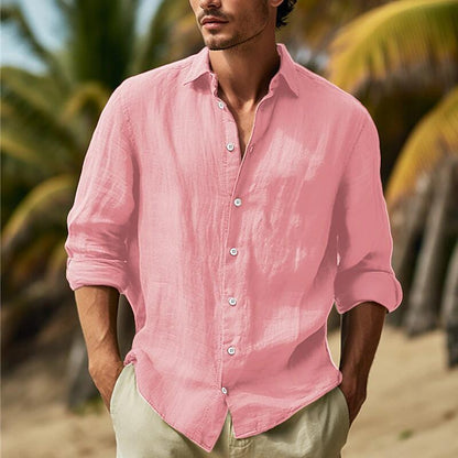 🎏👔【50% zniżki 🔥】【S–3XL】Nowa letnia męska koszula z długim rękawem, w dużych rozmiarach, dostępna w 9 kolorach