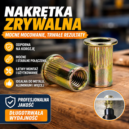 【166 elementów】🏆Ostatni dzień tej specjalnej oferty – zaoszczędź 49%!🛠️Zestaw narzędzi do nitonakrętek, zawiera nitonakrętki w rozmiarach M3, M4, M5, M6 oraz M8