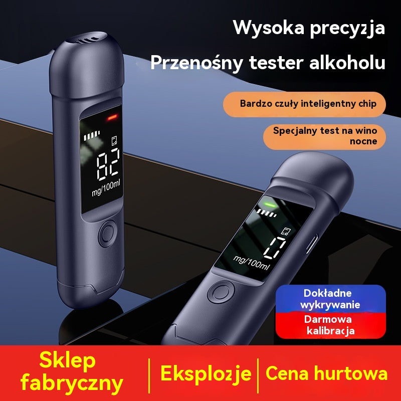 🍷【50% rabatu】🍷 Wysokiej preziczji pożywny alkomat - Dokładne zażywanie, samochód i pożywawy, zmierzenie alkohu we krwi przed złożonym pozdużym.