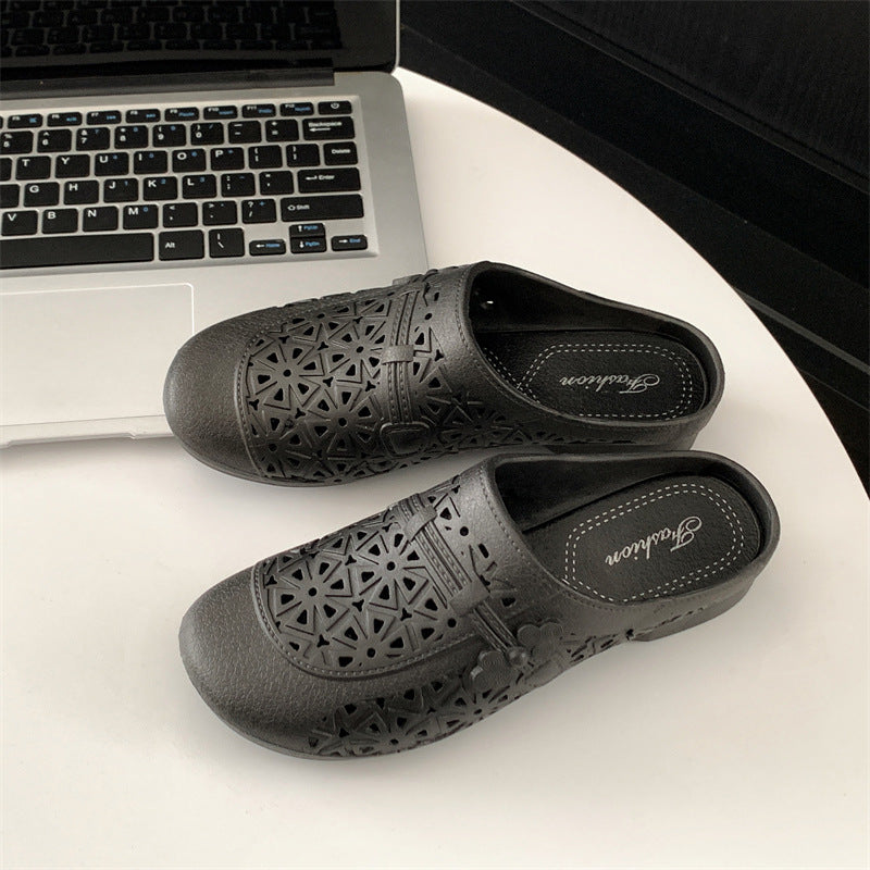 【36-41】ženske casual modne ravne polu papuče