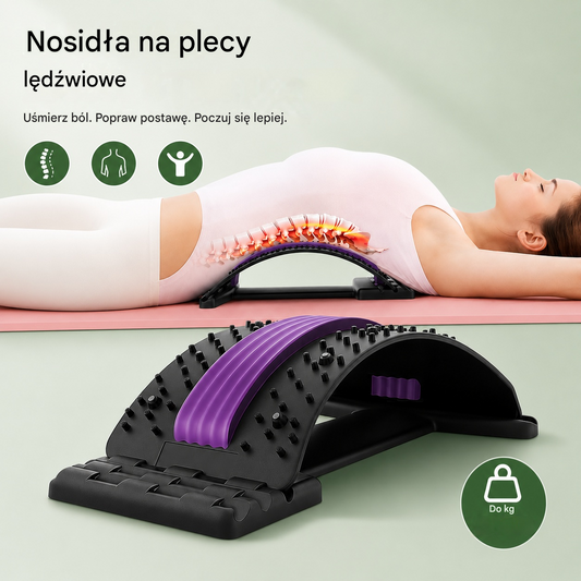 Relief 3 w 1 Magnetyczna terapia akupunkturowa, akupresura i trakcja, masaż akupunkturowy, miernik ciśnienia lędźwiowego