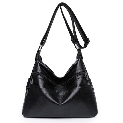 👜【Oferta ograniczona czasowo】Nowa modna torba na ramię z miękkiej skóry 2026, pojemna, odporna na zużycie, prawdziwa skóra