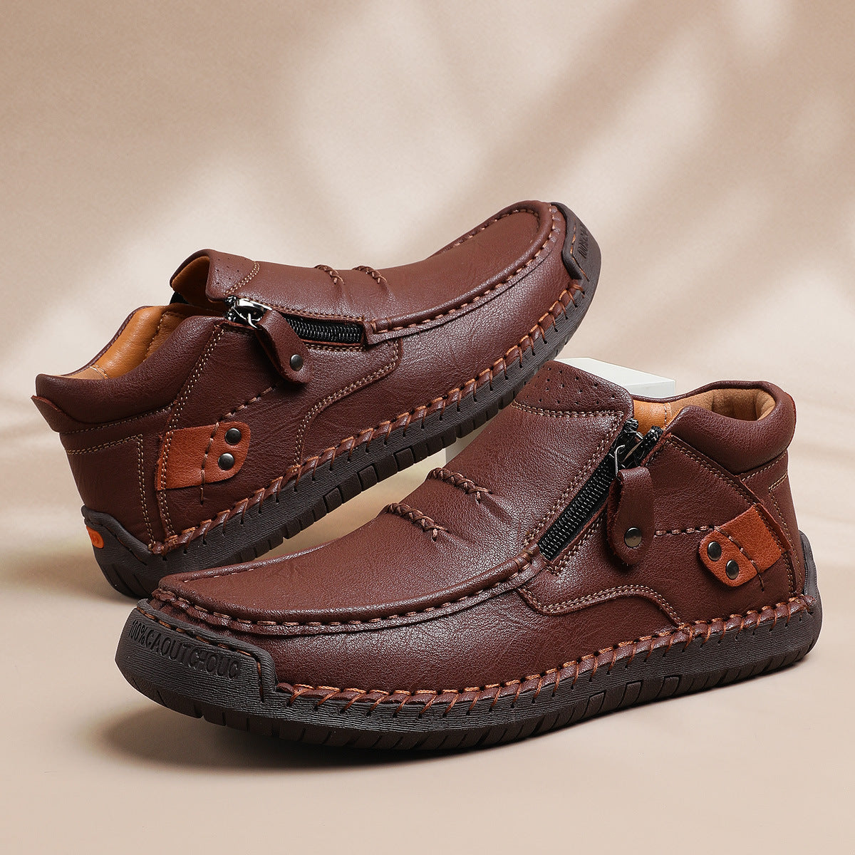 👞 Плащане при доставка✅️【38-48】Мъжки ежедневни обувки за дейности на открито - Ръчно шити мартин ботуши🔥