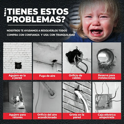 【10 piezas por 27€】🔧 Masilla Selladora Impermeable Blanca – Repara Agujeros de Aire Acondicionado, Paredes y Tuberías 💧🏠