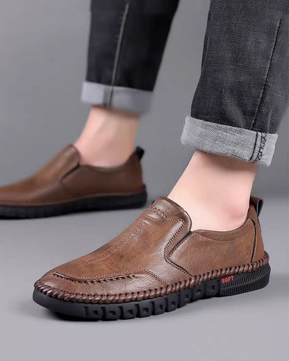Descuentos por tiempo limitado 👞【39-44】Zapatillas deportivas casuales para hombre 2025, fabricadas en piel auténtica, con suela suave, antideslizantes, transpirables