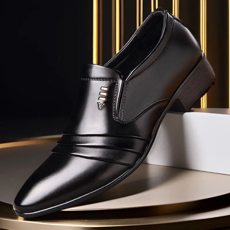 🔥【Zniżka ograniczona czasowo】🔥 Buty męskie skórzane 38–48 – casual i eleganckie, podwyższona podeszwa 2026