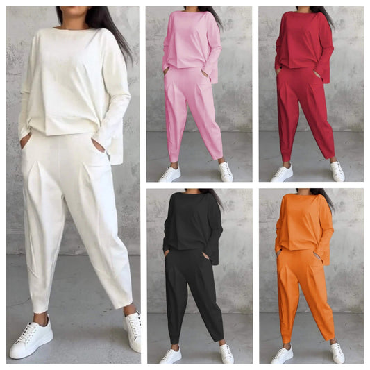 💖🔥Nuevo éxito — 50% de descuento🔥 Conjunto casual de algodón 2025 primavera-otoño, versátil para el trabajo diario