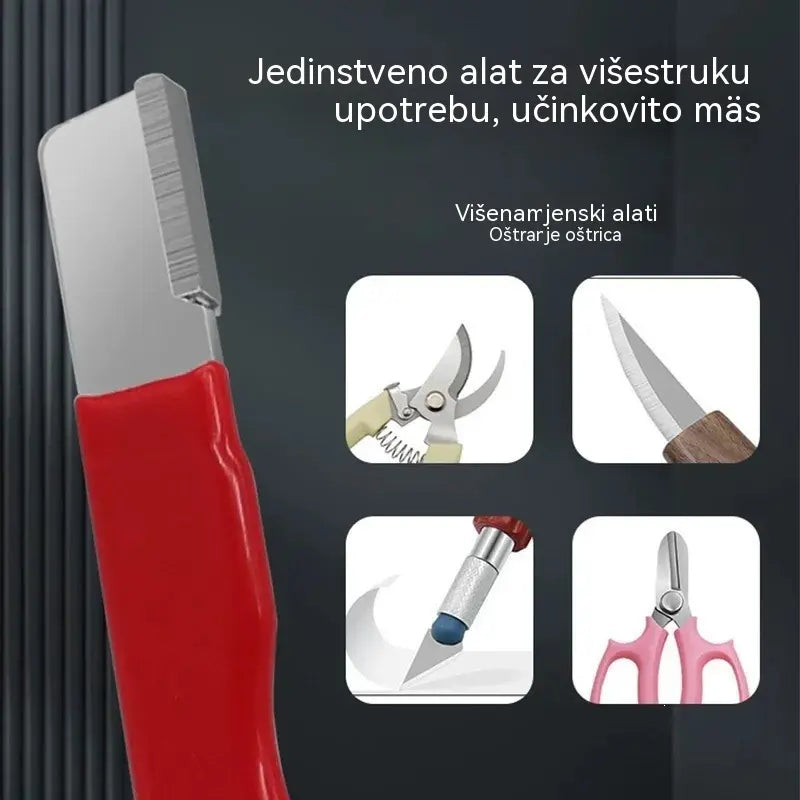 💥50% popusta💥【Pakiranje od 10 komada】 Prijenosni oštrači za škare i noževe za vanjsku upotrebu