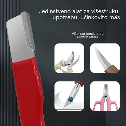 💥50% popusta💥【Pakiranje od 10 komada】 Prijenosni oštrači za škare i noževe za vanjsku upotrebu